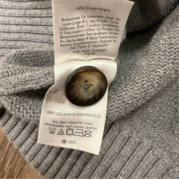 Eddie Bauer Men’s Gray Pullover Sweater SZ  M 100% Combed Cotton Preppy - Picture 6 of 8